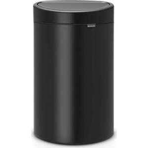 Matně černý dotykový ocelový odpadkový koš 40 l Touch Bin – Brabantia