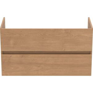 Závěsná skříňka pod umyvadlo v dekoru dubu v přírodní barvě 100x55 cm Eurovit+ – Ideal Standard