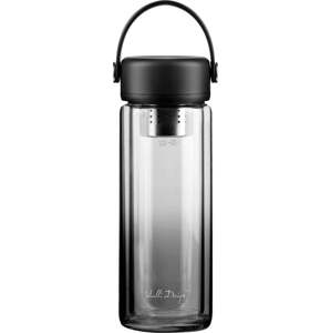 Černá skleněná lahev 350 ml Fuori – Vialli Design