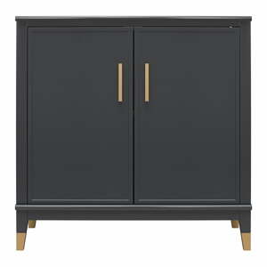 Černá skříňka 84x84 cm Westerleigh – CosmoLiving by Cosmopolitan