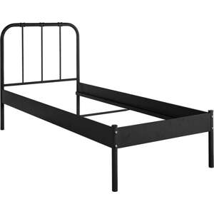 Černá jednolůžková postel 90x200 cm Aaron – Støraa