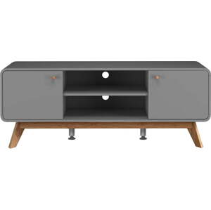 Šedý TV stolek 140x53 cm Caitlin – Støraa