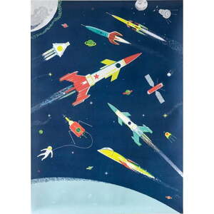 Plakát 50x70 cm Glow id the Dark Space Age – Rex London