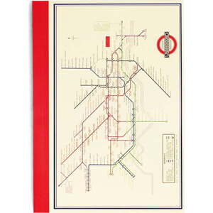 Zápisník 60 str. formát A6 Heritage Tube Map – Rex London