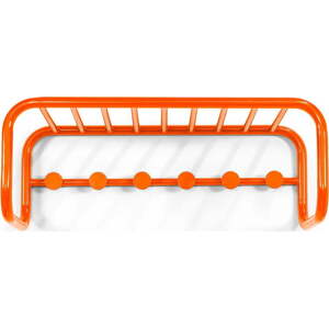 Oranžový kovový nástěnný věšák s poličkou Retro – Spinder Design