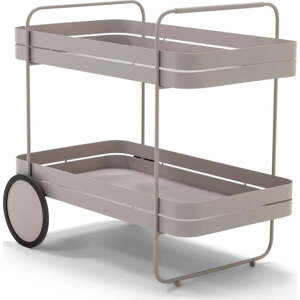 Kovový servírovací stolek na kolečkách 74x42 cm Gin & Trolley – Spinder Design