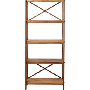 Regál z dubového dřeva v přírodní barvě 70x161 cm X-Shelf – Unique Furniture