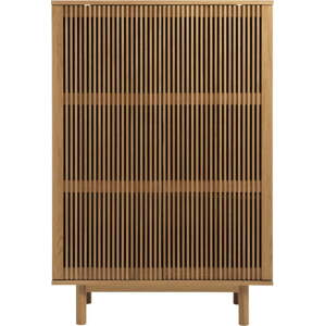 Skříňka v dekoru dubu v přírodní barvě 95x140 cm Tiber – Unique Furniture