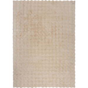 Krémová syntetická kožešina 180x290 cm Waffle Faux Fur – Flair Rugs