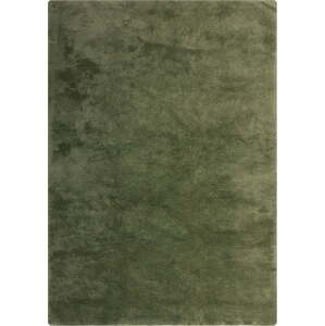 Tmavě zelená syntetická kožešina 200x290 cm Faroe Wool Look Fur – Flair Rugs