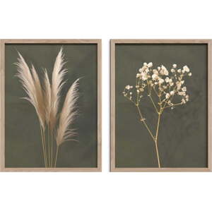 Sada plakátů v rámu 2 ks 30x40 cm Boho – Styler