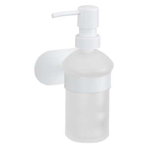 Bílý samodržící skleněný dávkovač mýdla 200 ml Orea – Wenko