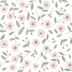 Dětská tapeta z netkané textilie 10 m x 50 cm Sparkle and Flower Buds – Lilipinso
