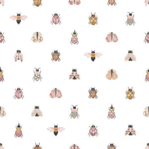 Dětská tapeta z netkané textilie 10 m x 50 cm Pretty Insects – Lilipinso