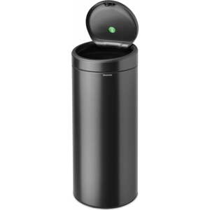 Tmavě šedý dotykový ocelový odpadkový koš 30 l Touch Bin – Brabantia