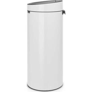 Bílý dotykový ocelový odpadkový koš 30 l Touch Bin – Brabantia