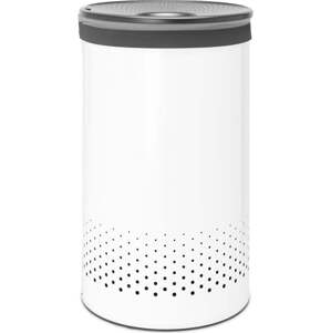 Bílý kovový koš na prádlo 60 l – Brabantia