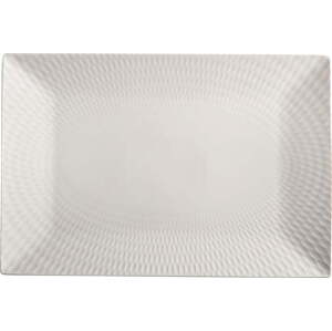 Bílý porcelánový servírovací talíř 25x36,5 cm Diamonds – Maxwell & Williams