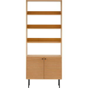 Knihovna v dekoru dubu v přírodní barvě 80x200 cm Kyoto – House Nordic