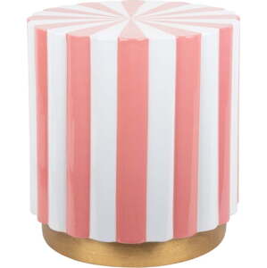 Kovový kulatý odkládací stolek ø 40 cm Candy Swirl – Leitmotiv