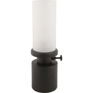 Černá LED stmívatelná stolní lampa s kovovým stínidlem/se skleněným stínidlem (výška 29,5 cm) Camp – Leitmotiv