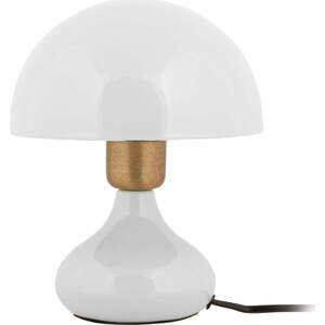 Bílá stolní lampa s kovovým stínidlem (výška 23 cm) Binc – Leitmotiv