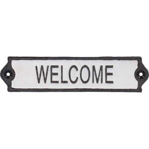 Litinová cedule 21x5 cm Welcome – Esschert Design