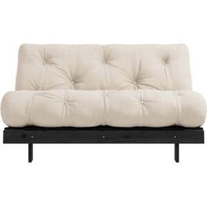 Béžová rozkládací pohovka 140 cm Roots Black Night – Karup Design