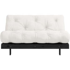 Krémová rozkládací pohovka 140 cm Roots Black Night – Karup Design