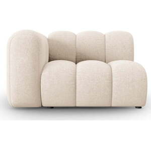 Krémový modul pohovky (levý roh) Lupine – Micadoni Home