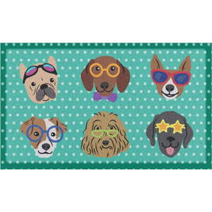 Rohožka 40x70 cm Dogs on Polka Dots – Artsy Doormats