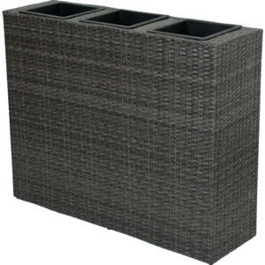 Tmavě šedý zahradní květináč ADDU Room Divider