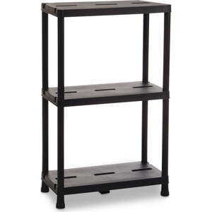Černý plastový úložný regál 60x95 cm Universal Pro – Toomax
