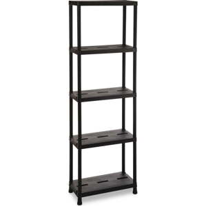 Černý plastový úložný regál 60x180 cm Universal Pro – Toomax