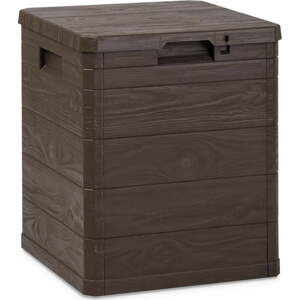 Tmavě hnědý zahradní úložný box Woodys – Toomax
