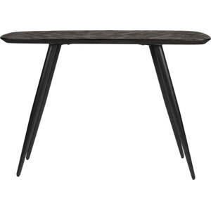Černý konzolový stolek z teakového dřeva 37x118 cm Webster – White Label