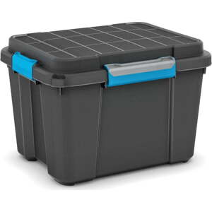 Černý plastový úložný box s víkem 49,5x39x34 cm Scuba Box – KIS
