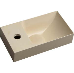 Krémové betonové umývátko 31x17 cm Piccolino – Sapho