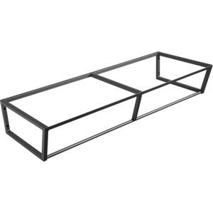 Černý ocelový závěsné podstavec pod umyvadlo 120x20 cm Ska – Sapho