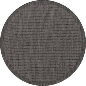 Tmavě šedý kulatý venkovní koberec ø 120 cm Giza – Ayyildiz Carpets