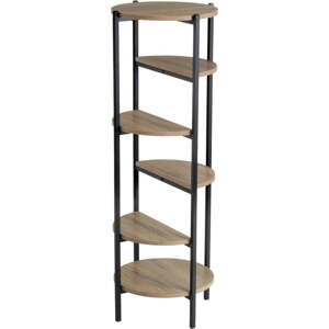 Regál v černo-přírodní barvě v dekoru dubu 40x110 cm – Casa Selección