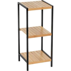 Bambusový regál v černo-přírodní barvě 30x70 cm – Casa Selección