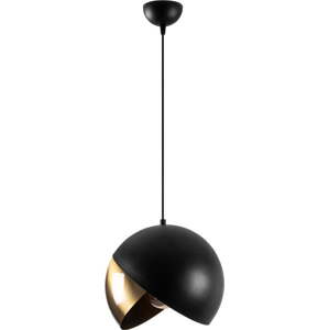 Závěsné svítidlo v černo-bronzové barvě s kovovým stínidlem ø 30 cm Pacman – Opviq lights