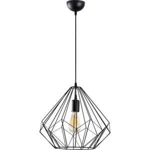 Černé závěsné svítidlo s kovovým stínidlem ø 37 cm Diamond – Opviq lights