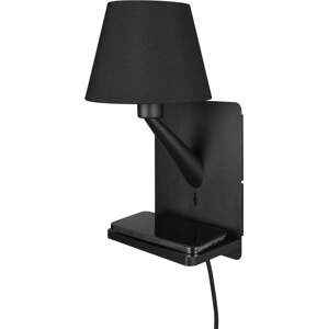 Matně černé nástěnné svítidlo Comfort – Trio