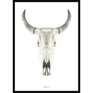 Plakát v rámu 50x70 cm Cow Skull – Malerifabrikken