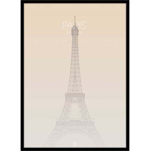 Plakát v rámu 50x70 cm Paris Eiffel Tower – Malerifabrikken