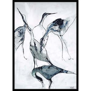 Plakát v rámu 50x70 cm Crane – Malerifabrikken