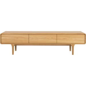 TV stolek v dekoru dubu v přírodní barvě 180x45 cm Nice – Tenzo