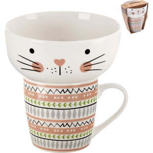 Porcelánový set hrnku a misky 2 ks 350 ml – Orion
